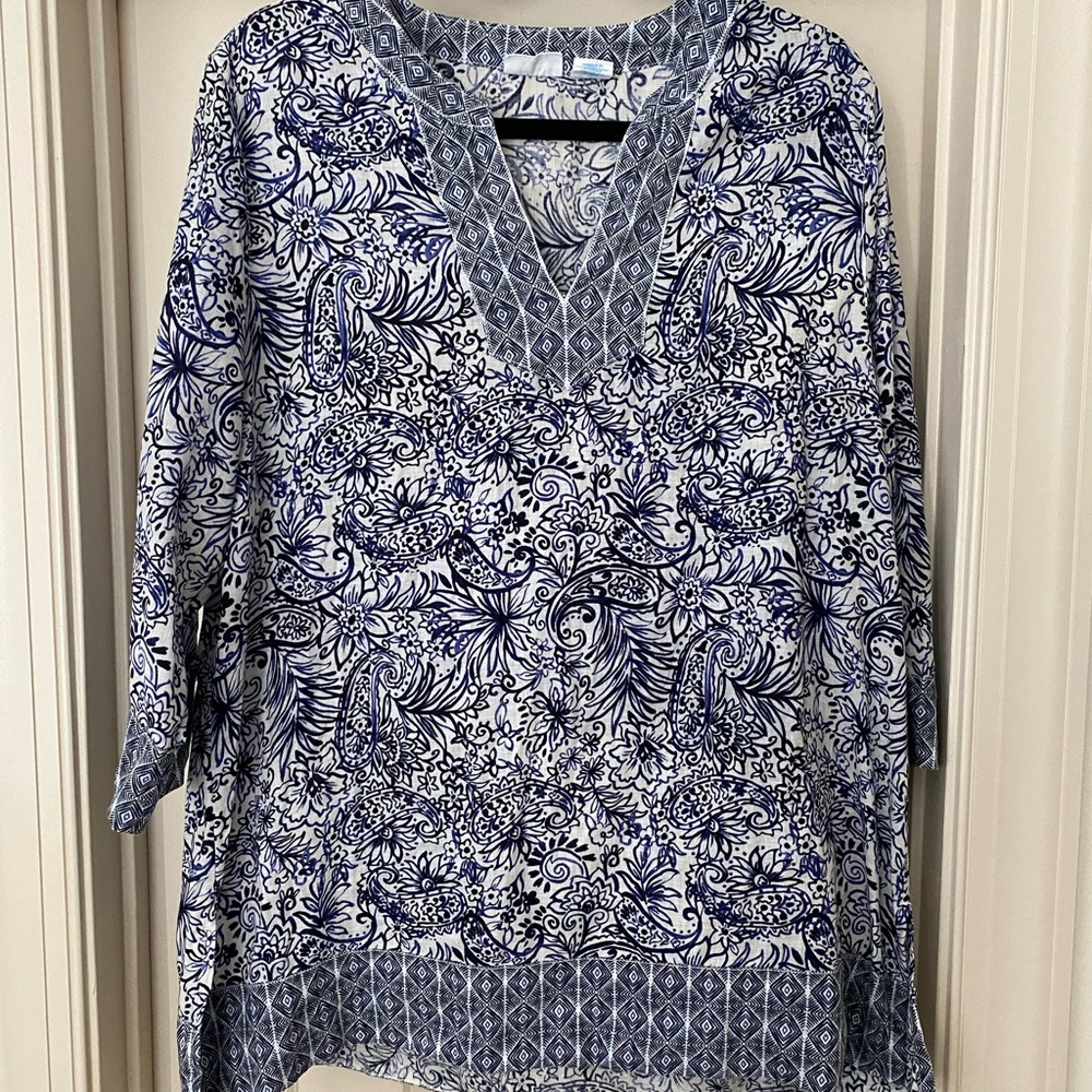 Sigrid Olsen 100% Linen Tunic
